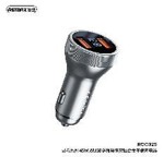 REMAX Linsey Series 45W QC3.0 2A Multi-compatible Aluminum Car Charger RCC325